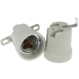 Retro E27 Ceramic Edison Lamp Socket Base Holder CE VDE ROHS Certified AC 220V 4A 2-Year Warranty Safety Socket Plug Fittings