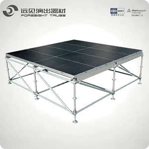 Foresight Aluminum Movable DJ Table Stage/backdrop Stage for Activities/performance/concert