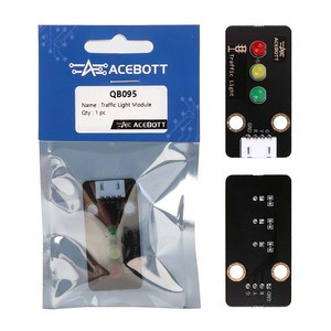ACEBOTT China Manufacturer 4 Pin 3.3V-5V Digital Signal Output Signal Mini LED RGB Traffic Signal Light Module For Arduino ESP32