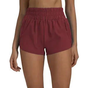 High Waist Casual Drawstring Closure Running Yoga Shorts Spring Women Cycling Sports Shorts