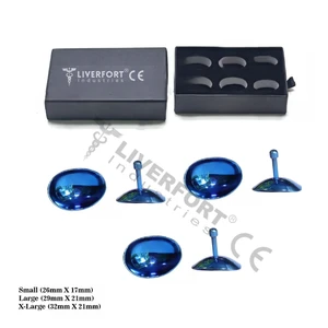 NEW Manual Surgical Stainless Steel Corneal Eye Shield Laser Eye Protection Reusable 3 Sizes Small Large X-Large Set 3 Pairs CE