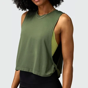 High Quality New Women's Sleeveless Yoga Top Fast Drying Breathable Fitness Relaxed Yoga Wear