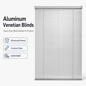 Wholesale Aluminum Metal Venetian Mini Horizontal Alloy Slat Blinds 15mm 25mm 50mm Anodized Light Control OEM Service Bulk Order