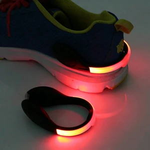 Running Flashing TPU Cycling Warning Light Led Running Light Outdoor Sports Gear Light-up Clip-on Light Night Cycling Shoes