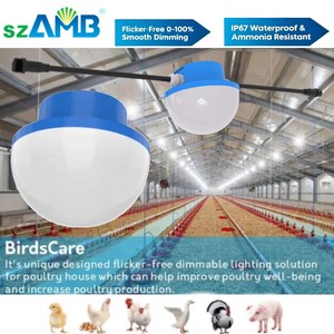 Chicken Coop Led Light for Poultry Farm Poultry Lighting 220V/48V LED Bulb Mushroom Shape Light Bulb Poultry Shed Lighting