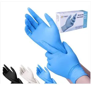 Anti-Slip Blue Medical Powder Free Industrial Food Work Safety Gloves 100 Safety Gloves Medical Examination Gloves