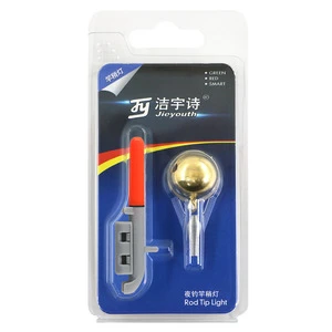 Fishing Pole Tip Lamp No Battery with Bell RT80 Red/Green/Smart Induction Light Fishing Rod Light Suitable For2.0~4.5mm Pol