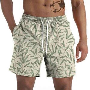 Men's Beach Swimming Swim Trunks & Shorts Anti-Bacterial Waterproof Quick Dry Breathable Drawstring Closure Spandex/Polyester