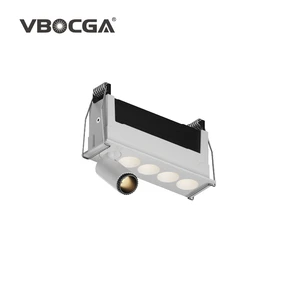 Ceiling White Black Embedded Aluminum Modern Recessed Spot Linear LED Grille Light 6W/10W 110V-220V