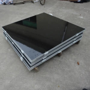 Light up Magnetic 3d Infinity Mirror Floor Wooden Black Weddings Dance Floor for Rental