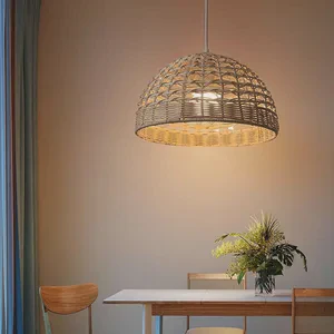Trendy Natural Bamboo Lampshade Eye-catching Design Handmade in Vietnam