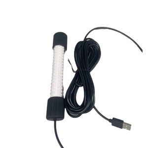 Waterproof Power Bank USB 5V Underwater Fish Light White Green Blue Night Fishing Light