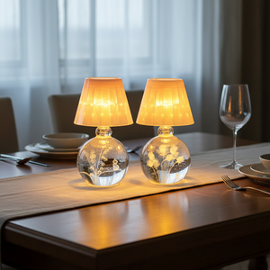 Creative Bedroom Glass Desk Lamp Crystal Ball Night Light 3-Year Warranty