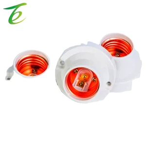Household Lamp Socket E27 Screw-type Lamp Socket with Switch, Two-plug Led Night Light Lamp Socket, Lighting Accessory