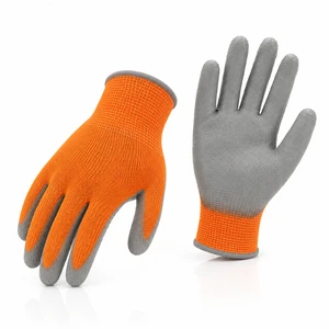 Breathable Lightweight PU Coated Safety Gloves Ergonomic Design Work Gloves for Comfortable All-Day Hand Protection