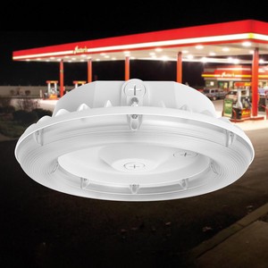 Wholesale New AC120-277V Round LED 100W Canopy Light Parking Garage Lights Garage Fixture Canopy Lighting for Warehouse Storage