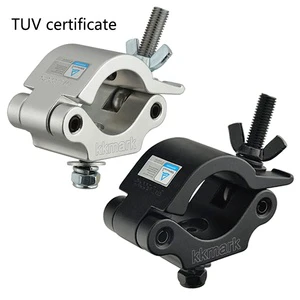 TUV Certificate 48-51mm Load 500kg Aluminum Stage Lighting Truss Display System Accessories Coupler Pipe Truss PRO Clamp