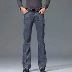 New Fashion Cheap Price Men's Jeans Slim Fit Wholesale Trousers Modern Designer Straight Custom Cotton Flare Denim Jeans