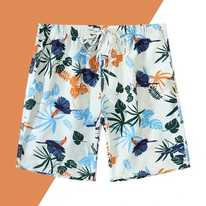Men's Beach Shorts Cropped Quick-Drying Loose-Fit Plus Size Swimming Trunks Drawstring Closure Thin Knitted Nylon/Cashmere