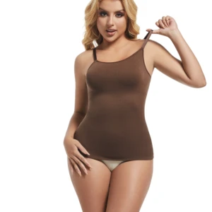 Wholesale European American Style Women's Seamless Anti-Bacterial Nylon Camisole Shapewear Customized logo Tummy Control Vest