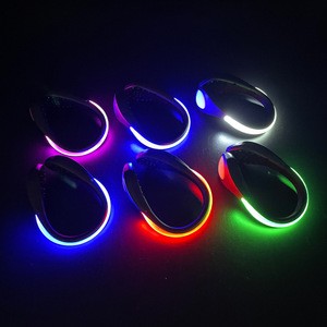Outdoor Sport LED Shoe Clip Light Cycling Safety Equipment Custom LOGO Night Running Light up Flashing LED Shoes Clip Light