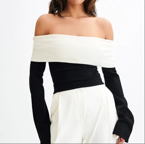 The New Casual Knitted Top for Women's Wear From Europe and America with a Fashionable and Elegant Off-the-shoulder Look