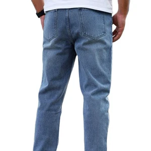 Wholesale Plus Size Men's Jeans Overalls Custom Classic Slim Straight Skinny Light/Medium Mid Winter New Fashionable Casual