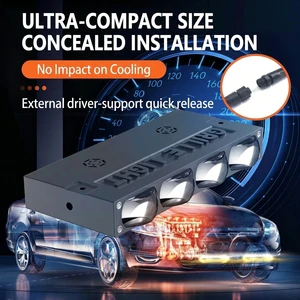 LED Car Grille Lights 4 Lens Retrofit Auxiliary Lighting for Car Exterior-Car Light Accessories