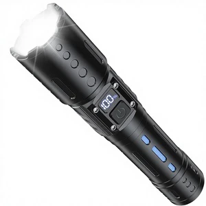 Flashlight 2000 Lumens Rechargeable Long-Beam Small-Pocket LED Tactical Flashlight Memory/Stepless Dimming/Power