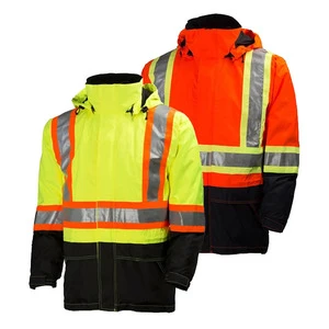 Summer Hi Visibility Waterproof Breathable Lightweight Construction Safety Jacket with Sun Protection for Men