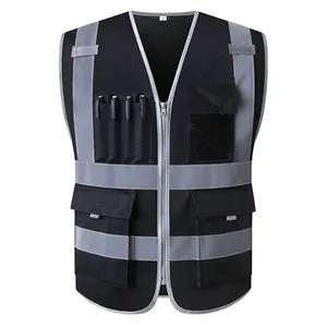 Construction Industrial Customize Logo Reflective Hi Vis Protective Workwear Hi Vis Work Safety Vest for Men