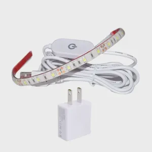 Lebeisenf 5V USB Manual Dimming Switch Cable 1.5M 2.0A 2-Wire Output 5-100% Dimmer Controller Single-Channel LED Strip 2-Year