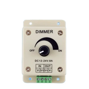 LED stepless dimmer monochrome light with brightness regulator soft and light bar controller switch low voltage 12/24V