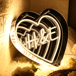 Multi-layer Mirror Neon Light Extension Playground Villa Hotel Abyss Word Tunnel Bar Flexible Infinity Mirror Neon Sign