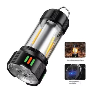 Multifunction Portable Camping Lantern Flashlight Rechargeable Waterproof Outdoor Tent Light 3000mAh Camping Atmosphere Lamp