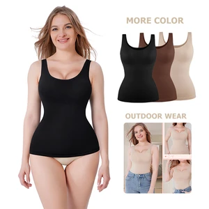 Women's Seamless Body Shaper Vest Plus Size Breathable Tummy Control and Boob Support Shapewear for Femmes