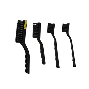 ESD Industrial Cleaning Dust Free Black Plastic Cleanroom Brushes ESD Safe Antistatic Brush