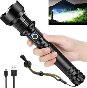 Super Bright Led Flashlight, Flash Light with 5 Modes, Waterproof, Handheld Powerful Flashlight for Hunting, Camping,fishing