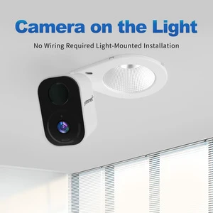 YIMMET 8-Inch Integrated LED 2K WiFi Security Light With Explorer Downlight Camera Night Vision Motion Detection For Smart Home