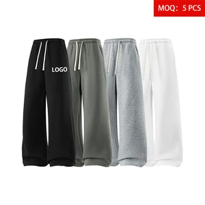 Wholesale Blank Sweatpants High Quality Men's Sports Pants With Pockets DIY Custom Logo Men's Straight Leg Casual Athletic Pants
