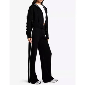 Women's Summer Loose Cotton Pants Casual Baggy Trousers Lightweight Solid Color Bottoms OEM Available