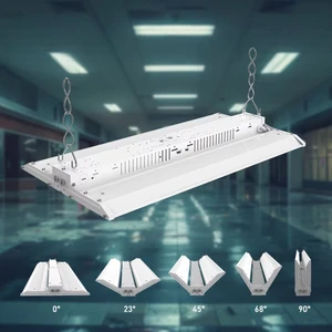 USA in Stock White Led Linear High Bay Light 12000Lm 80W Power and Color Selectable Industrial LED Linear High Bay Lamp