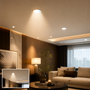 Recessed Downlight Dimmable Smart Rgbcw Led 12w 15w Multicolor Spotlight Wifi Alexa App Remote Voice Control