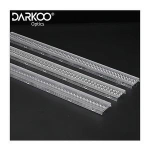 Grille Track Light Linear Lens Reflector Linear Led Spotlights Lighting Mold 60Degrees Line Customize Optics Lenz Focusing Len