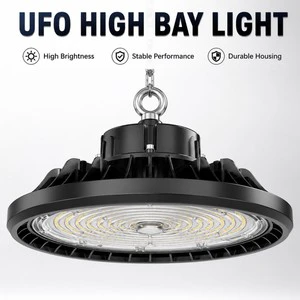 High Quality 100W 150W 200W Dimmable Sensor Control IP54 Lamp Industrial Hi Bay Warehouse Factory Highbay UFO Light High Bay Led