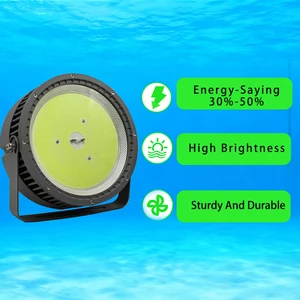 Hot Sale 2000W LED Fishing Lamp Ocean Marine Float Lights Attract Squid Tuna Top Glow Cyan Green LED Fishing Lights for Boat