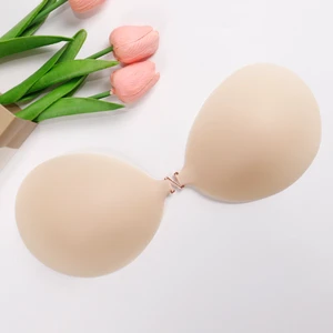 Deep Cup Gather Instantly Push Up Seamless Waterproof Silicone Adhesive Bra Invisible Strapless Bra For Swimwear