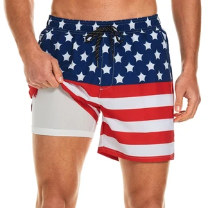 Hot Selling Plus Size Adults Sports Beach Swimming Trunk Shorts Breathable Custom Logo Printed Plain Dyed Swim Trunk Short Men