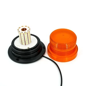 110V Led Emergency Light Beacons Warning Lights Screw Mount Amber Led Flashing Emark Strobe Lights for Vehicles