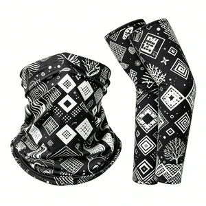Factory Custom Print Ice Cooling Arm Sleeves Neck Gaiter Set Fishing Surfing Boating Sun Protection Arm Sleeve Neck Bandana